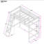 Lit mezzanine simple avec échelle Averylynn-1893127404