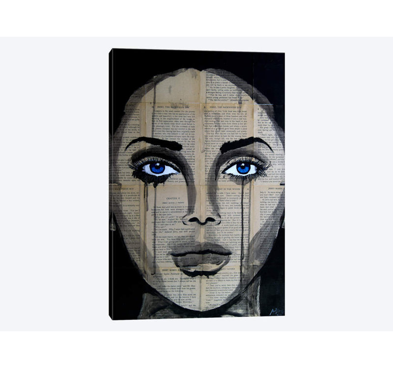 «Eyes», impression sur toile tendue, H 18 po x l 12 po x P 1,5 po, Toile tendue, Pas de tapis