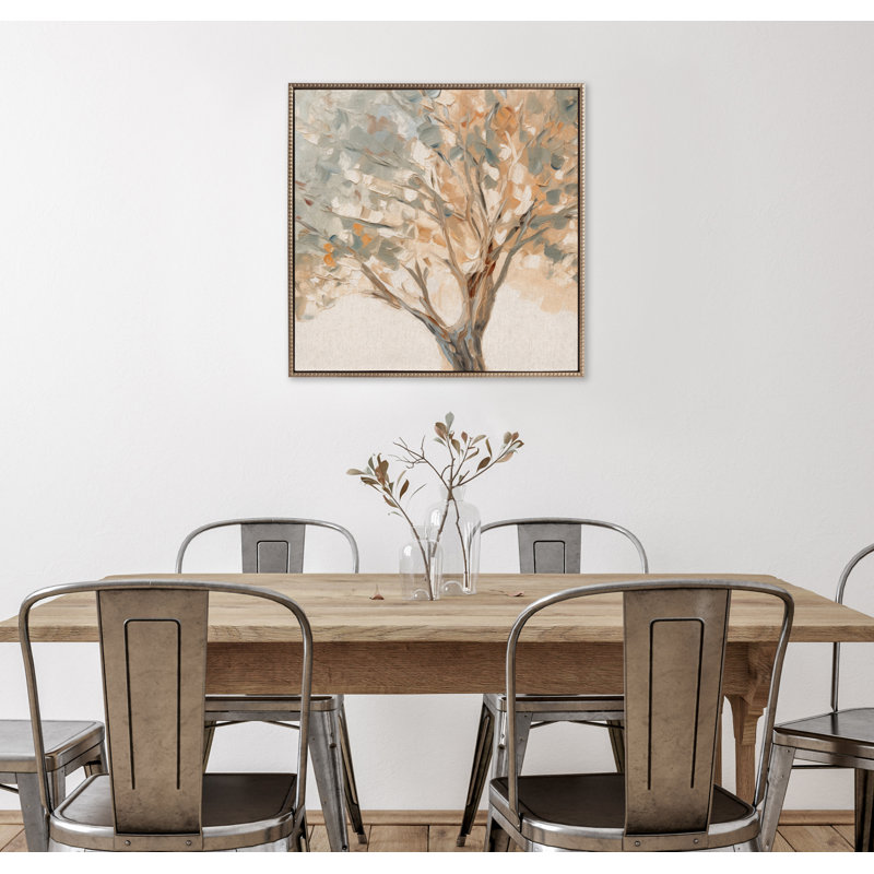 Mediterranean Tree by The Creative Bunch Studio Framed Canvas Wall Art Print