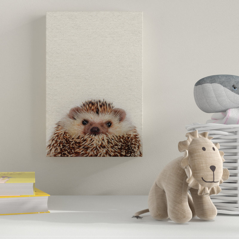 Cute Porcupine - Drawing on Canvas, 152cm H x 102cm W