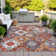 Machine Washable Indoor/Outdoor Xhevrie Paprika Rug