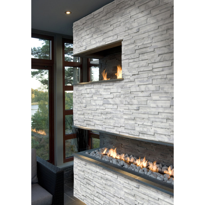 6 in. x 24 in. Honed Natural Stone Ledger Panel Wall Tile, Venatino Elysia
