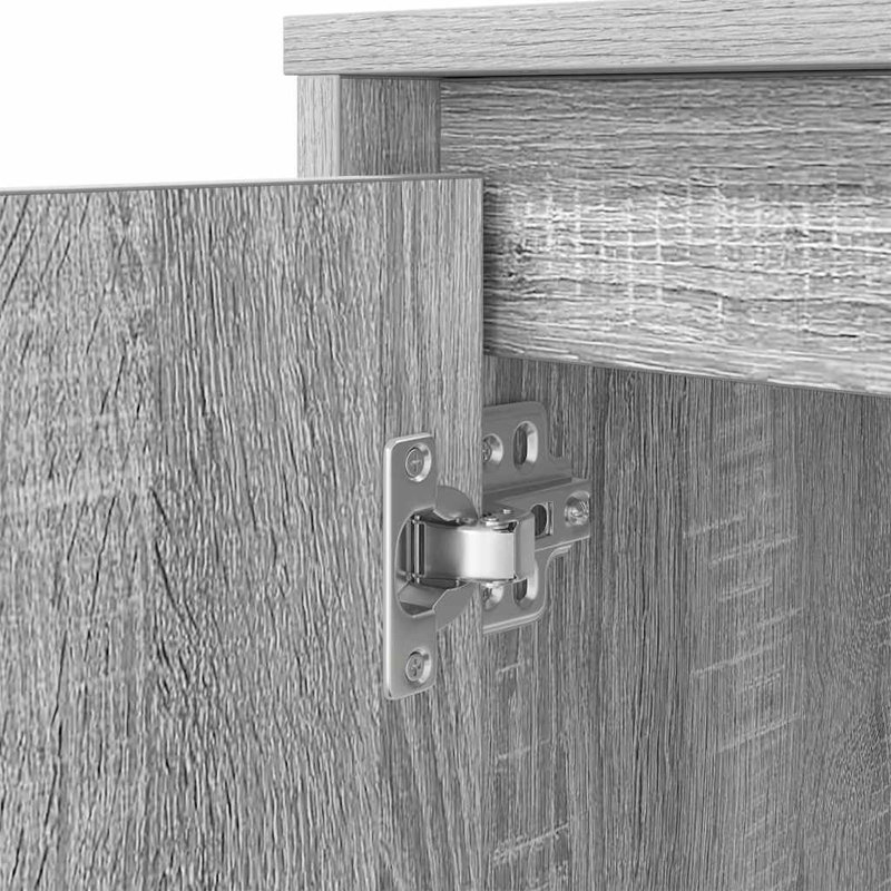 Desk 120X42x76 Cm Engineered Wood, Grey Sonoma