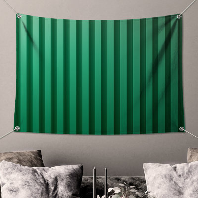 Green Vertical Stripes Wall Tapestry - Stripes Wall Decor
