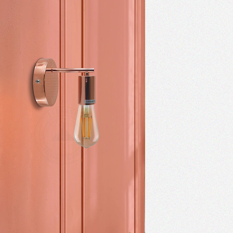 Moberly Armed Sconce, Rose Gold