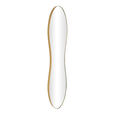 Cole And Grey Metal Tall Wavy Room Wall Mirror