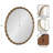 Perlina Round Metal Wavy Wall Mirror