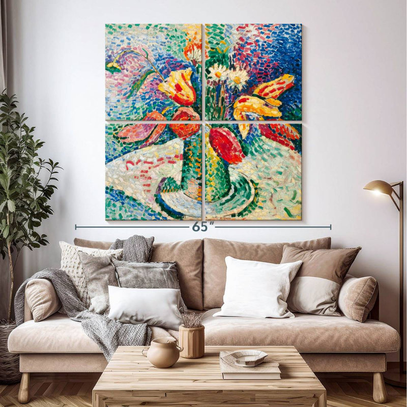 Harnek Parrot Tulips 1905, 50" H x 50" W