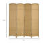 Paravent HOMcom, paravent pliable à 4 panneaux, cloison autoportante de 5,6 pi de hauteur pour bureau à domicile, chambre à coucher, bois naturel-1929107937-1929107949
