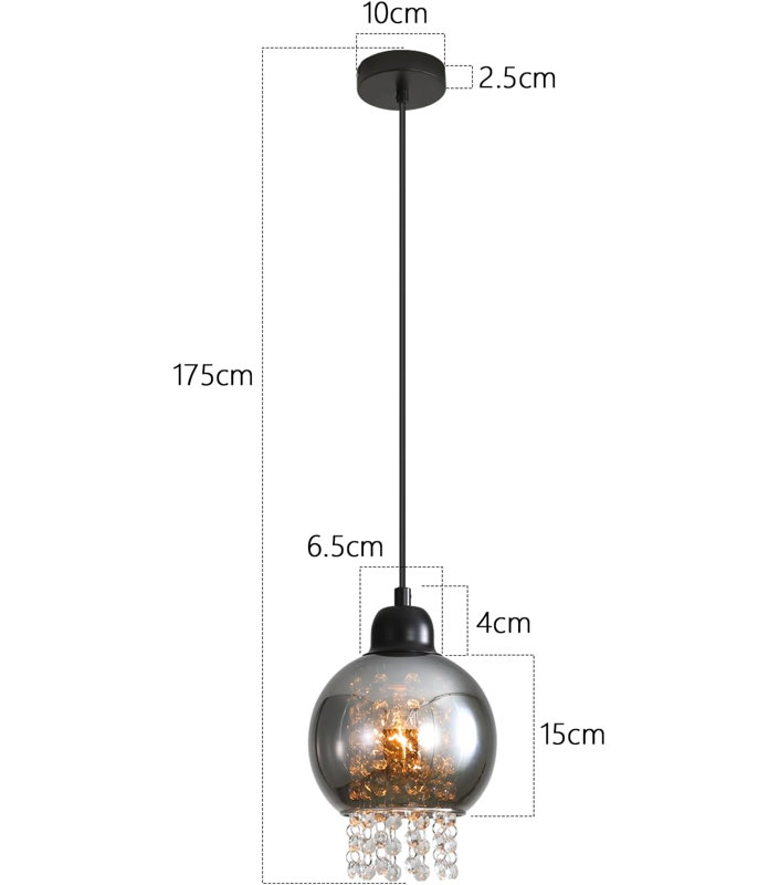 1 - Light Matte Black Cylinder Pendant