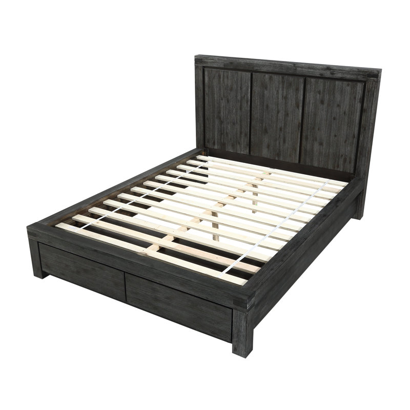 Lit plateforme avec rangement Emelia, Reine