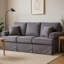 3 Seater Velvet Sofa-220205125