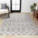Wincott Ogee Fretwork Dark Gray/Cream Rug