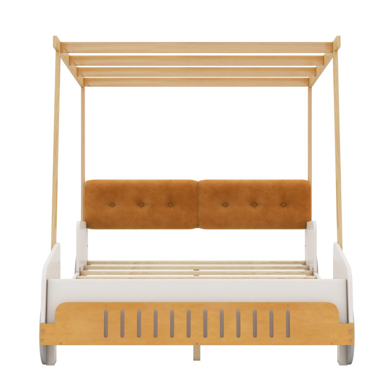 Car Bed With Pillow, Ceiling Cloth, Full