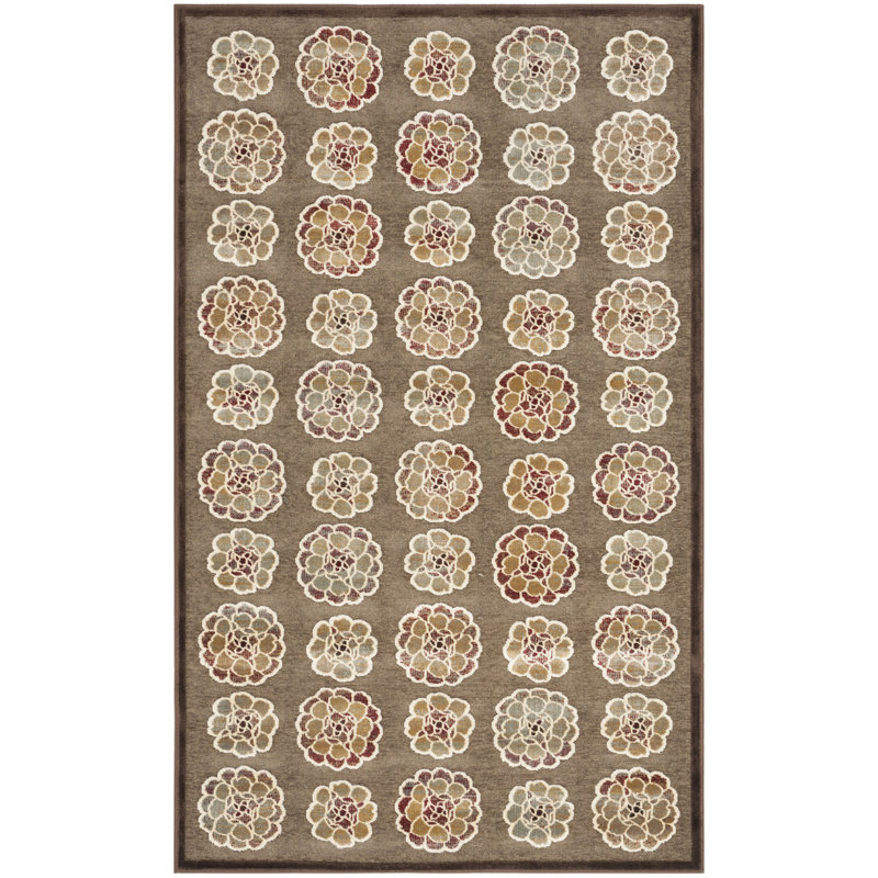 Tapis floral en viscose Martha Stewart, Rectangle 3 pi 3 po x 5 pi 3 po