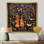 Indian Art Rajasthani Folklore tales II - Art indien, reproduction d'art sur toile encadrée-442273069-423041052