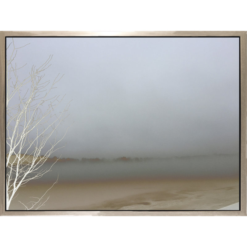 «Blue Mist», peinture sur toile à cadre flottant