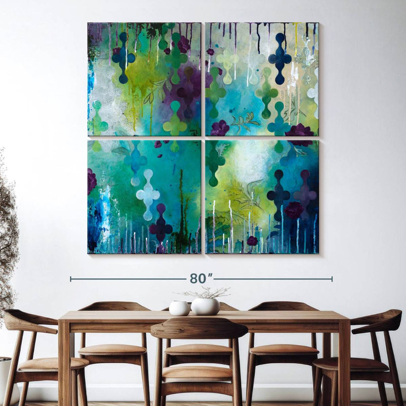 Seafoam Storm One, 74" H x 74" W