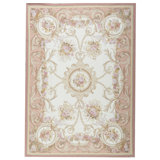 Hand-Knotted High-Quality Beige and Brown Area Rug