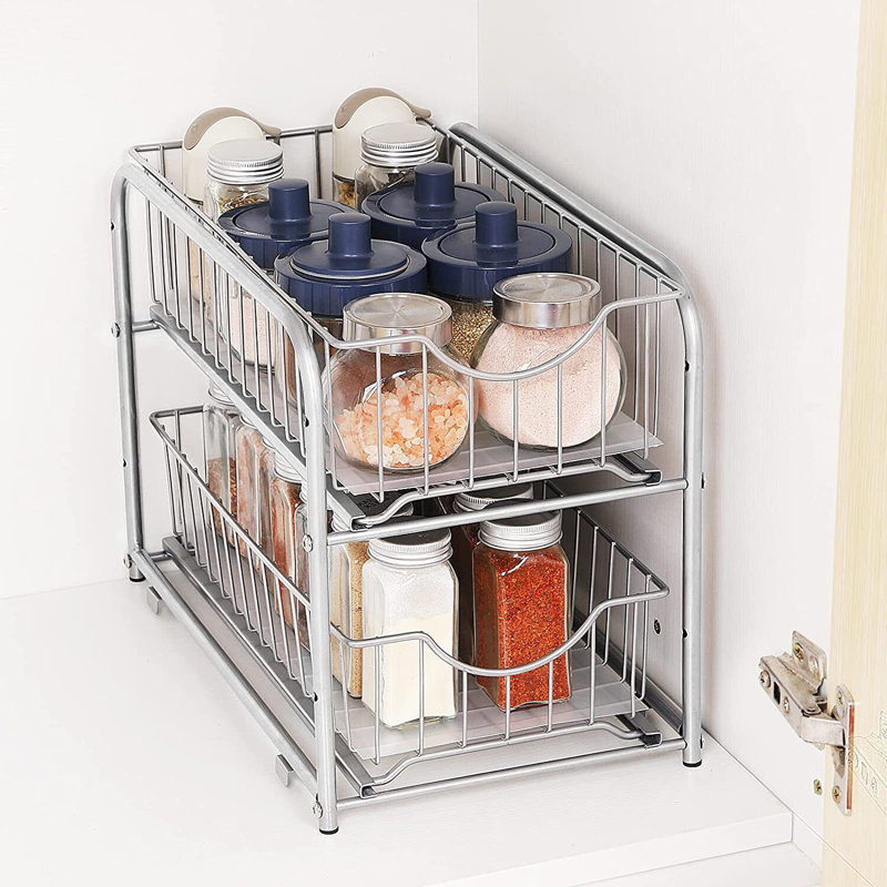 Organisateur de boîte de rangement sous l'évier Fritze, Argent