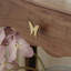 Console d'entrée en bois massif de style Mid-Century