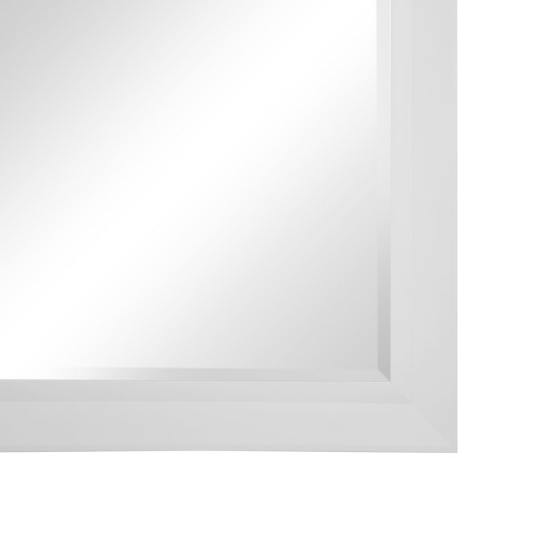 Chappell Beveled Full Length Huge Floor Mirror XL Mirror Large Standing Silver Floor Mirror, White