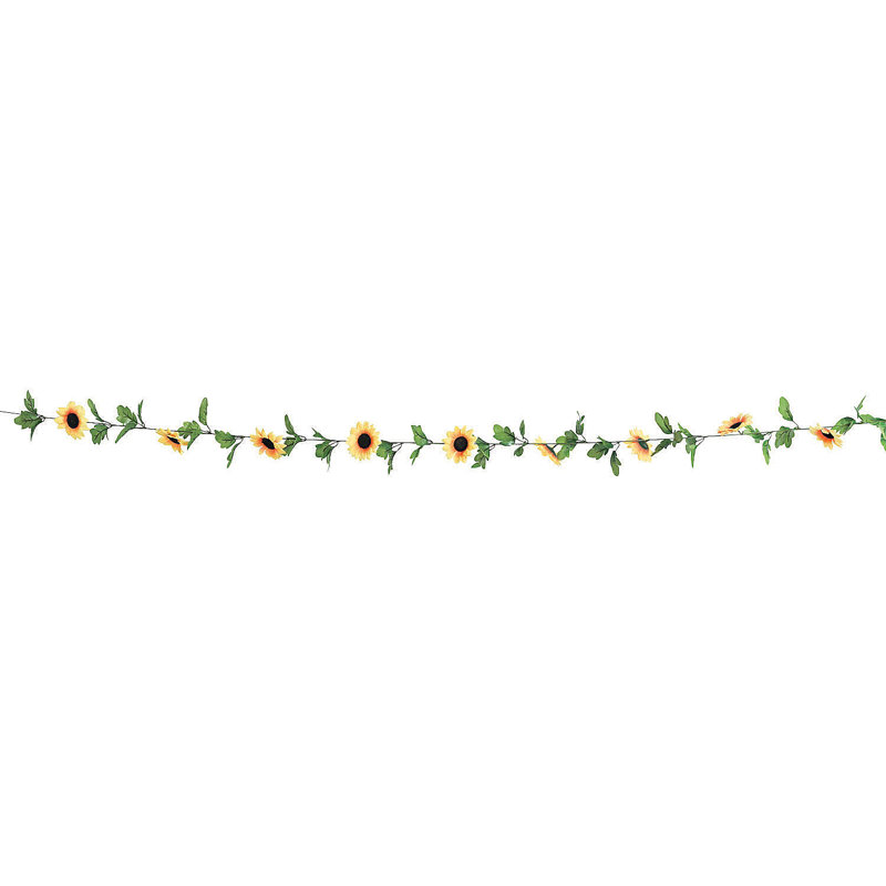 72'' in. Faux Sunflower Garland