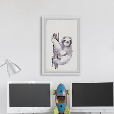 Elamin Happy Sloth Framed Print