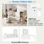 Lit plateforme en bois avec 6 tiroirs, tablettes, bureau et garde-robe-461605936