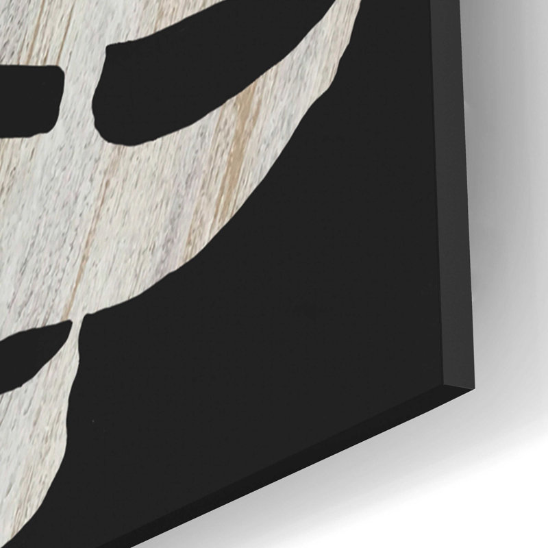 «Palm Frond Wood Grain III» par Cindy Jacobs, art mural en verre acrylique, H 24 po x l 16 po x P 0,2 po