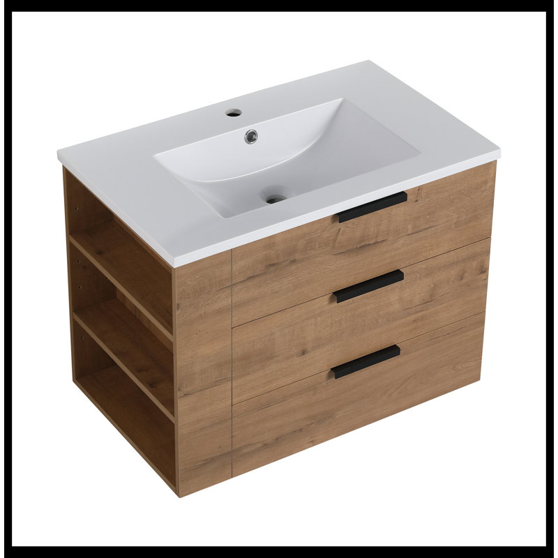 Meuble-lavabo de 30 po avec comptoir (G-CVB01430LIMO-GRB3020MOWH)