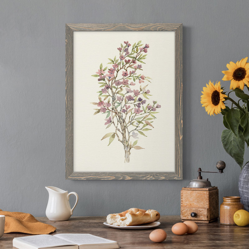 «Twig Study I», reproduction d'art sur toile, H 20 po x l 24 po x P 1 po, Cadre gris