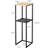 Solid Wood Pedestal End Table with Storage-89062291
