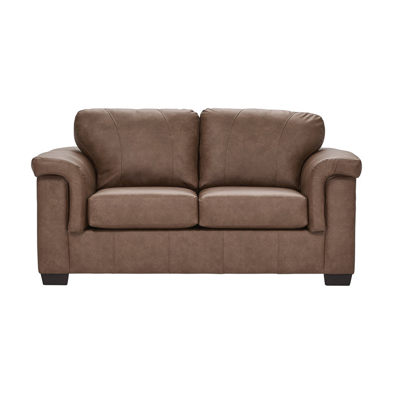 Causeuse rembourrée 72 po avec accoudoirs rembourrés - caramel urbain, Caramel urbain