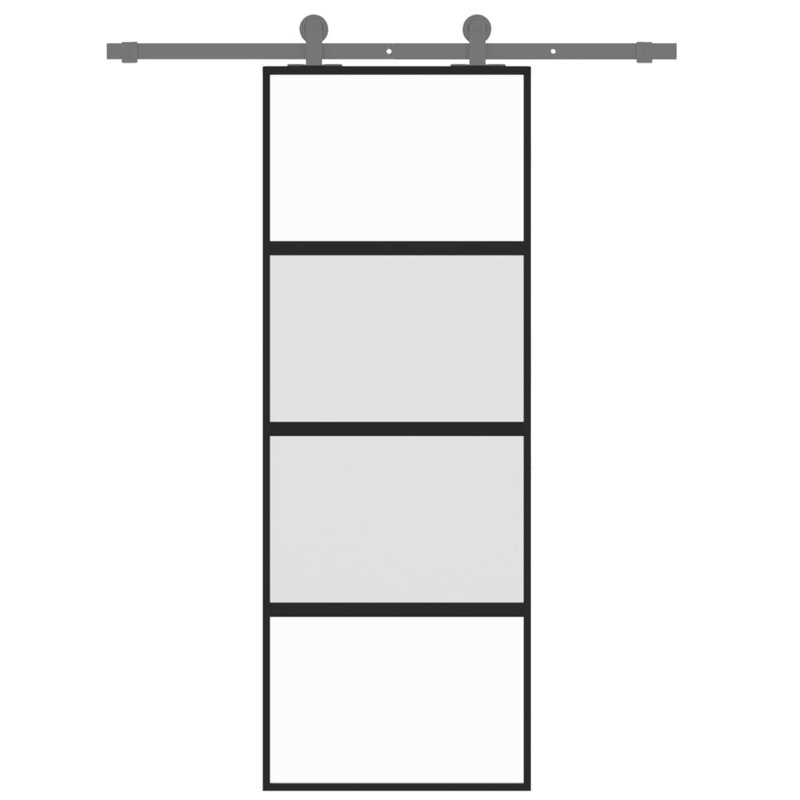 Birgitta Sliding Door, 76cm W x 205cm H, Black