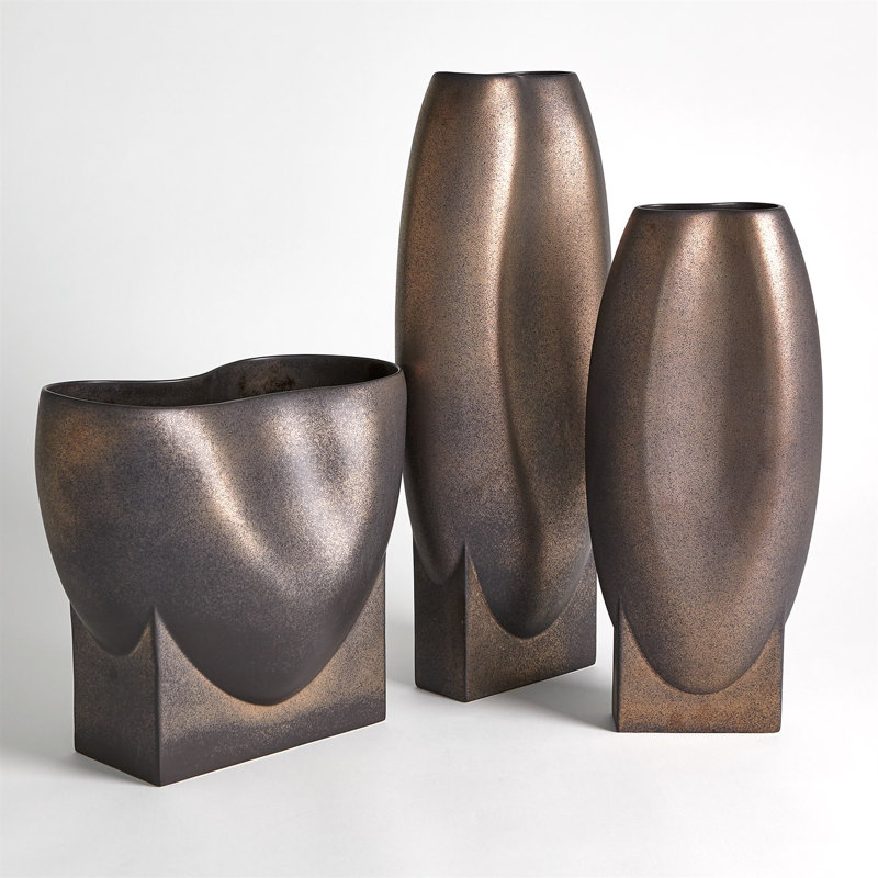 Orpheus Low Bowl, Bronze