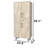 Aurelia 55" Freestanding Kitchen Pantry with Drawer and Adjustable Shelving