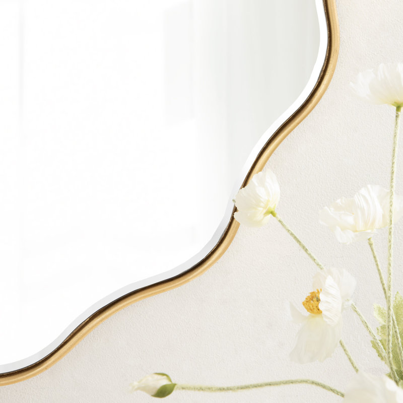 Miroir mural Francina, Or, 32 po x 32 po