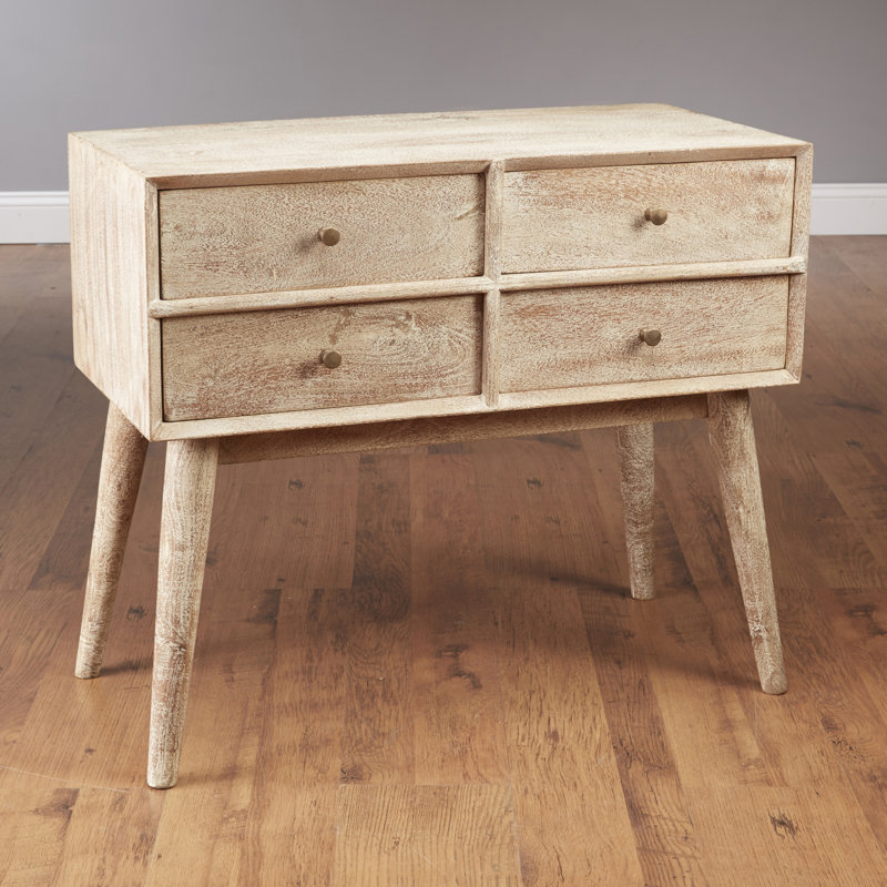 Blodgett 4-Drawer Accent Chest, Weathered Gray