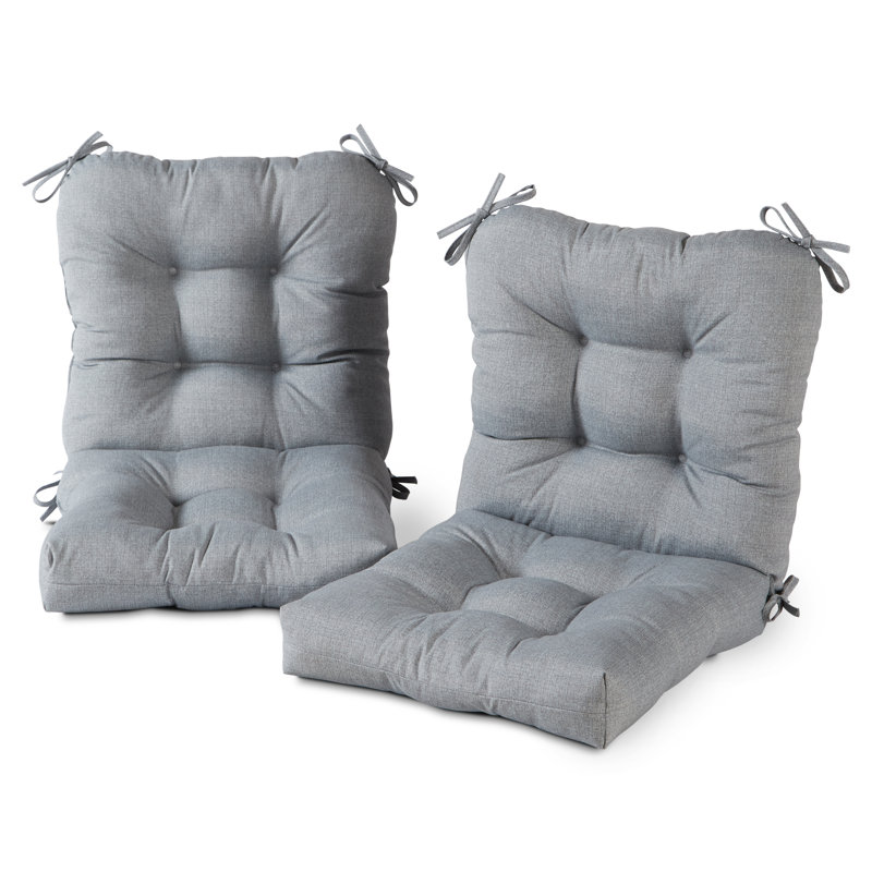 Coussin de chaise d'extérieur Lester, Gris chiné, 2, H 21 po x l 21 po x P 21 po