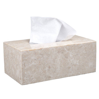 Rainsville Marble Tissue Box Cover