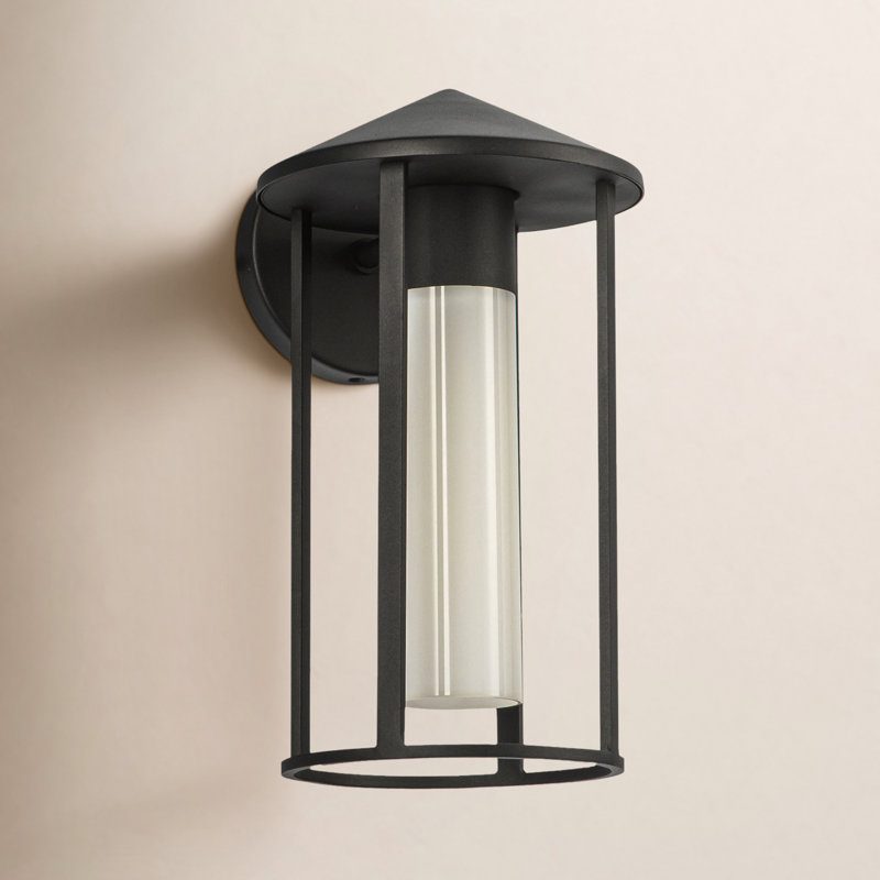 Harpy Aluminium Wall Light, Black,  12.63"H x 7.38"W x 8.75"D