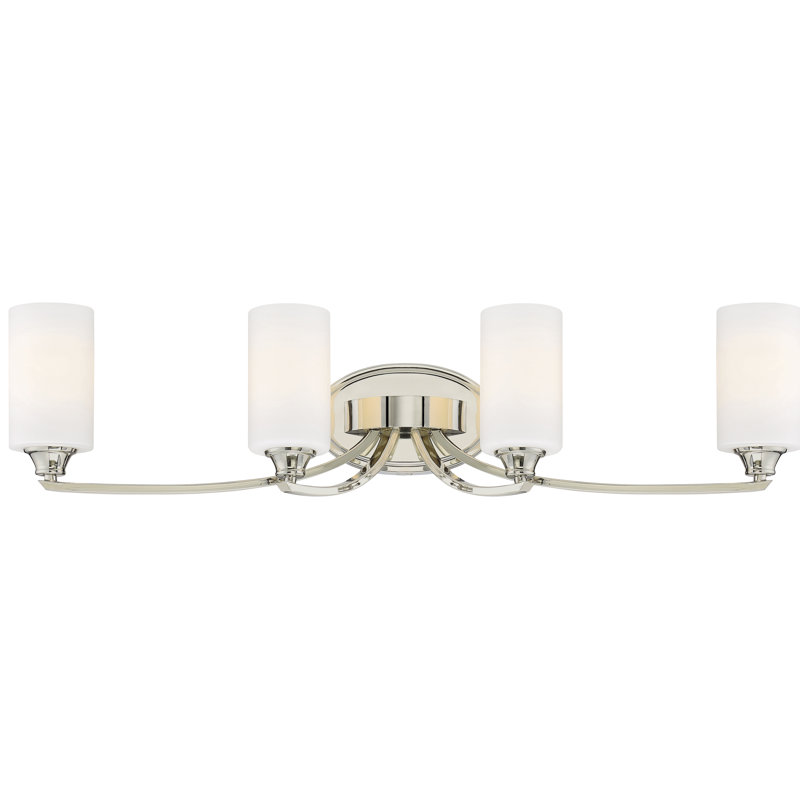 Latitude Run Edgebrooke Polished Nickel Vanity Light