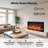 50 Inch Smart Wall Mount Electric Fireplace - Wi-Fi/Alexa Control-1174628885