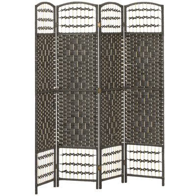 6 Panel Room Divider Folding Privacy Screen, 5.6