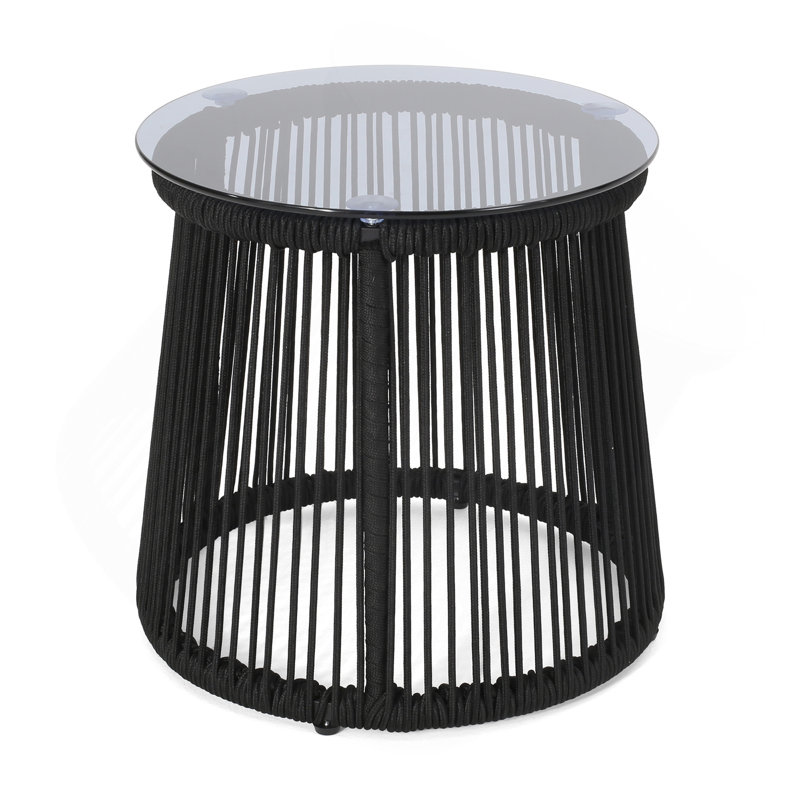 Woven Moonstone Side Table