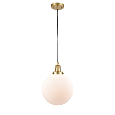 Luminaire suspendu sphère simple à 1 lumière Clermont