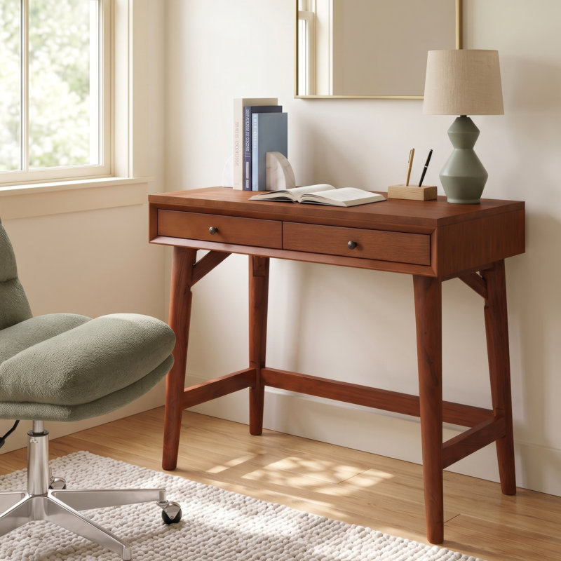 Williams Solid and Manufactured Wood Writing Desk, Chestnut