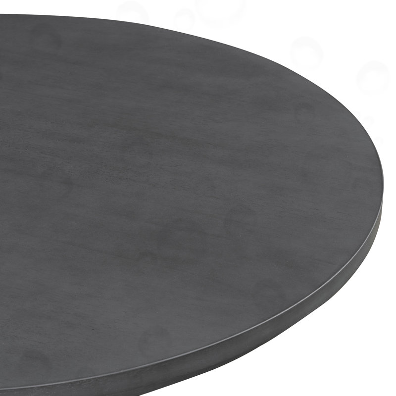 Ensemble de salle à manger 5 pièces avec 3 chaises rembourrées et banc incurvé, Grey, Grey, Grey, Grey