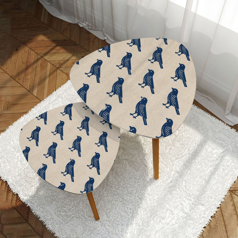 Ensemble de 2 tables basses gigognes Triangle Nest